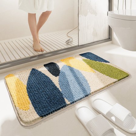 Skogsbruk - 50*80cm - Antislipp Badematte, Myk Mikrofiber Dusjmatte, Wa