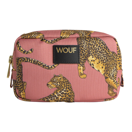 WOUF Blush Leopard Makeup Bag, 1 stk