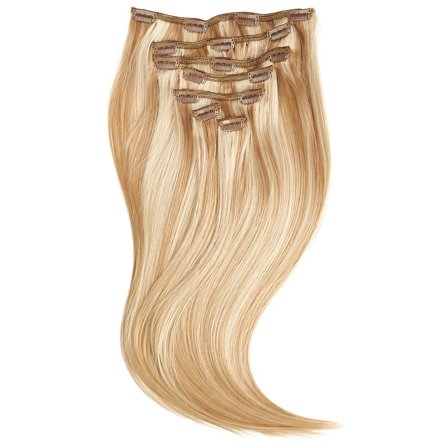Rapunzel of Sweden Clip-on set 7 pieces 50 cm M7.4/8.0 Summer Blonde, Hår, Børster & Accessories, Hair Extensions