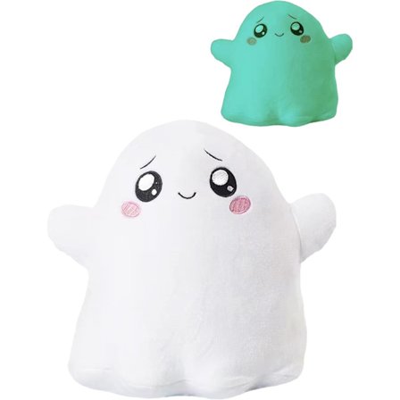 Boxy og Foxy plyslegetøj, lysende plyslegetøj i mørket, tegneseriepuder, gaver til fans og fødselsdage. (25 cm, spøgelse)