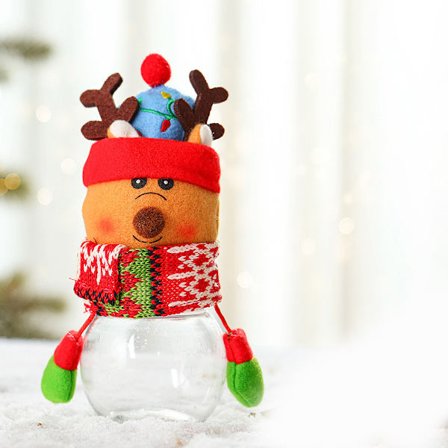 Christmas Cookie Treat Burk Plyschdocka Klar Socker Godis Snack Container Festival Party Hemprydnad Barns Stuff Present