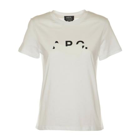 A.p.c., A.p.c. T-shirts and Polos Wit, Dames, Maat:M
