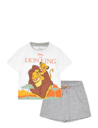 Set 2P Short + Ts White Disney