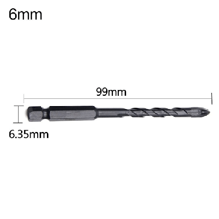Karbidbor keramiske fliser 6MM