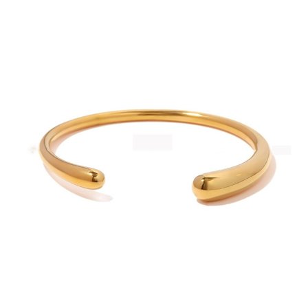 Släta armband Öppen manschett Armband GULD