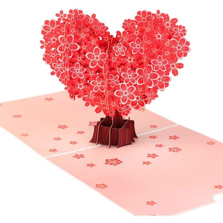 Mors Dag lykønskningskort, Valentinsdag 3D pop-up kort med