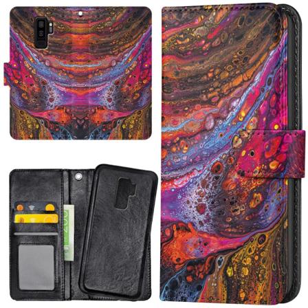 Samsung Galaxy S9 Plus - Lommebok Deksel Psykedelisk Multicolor