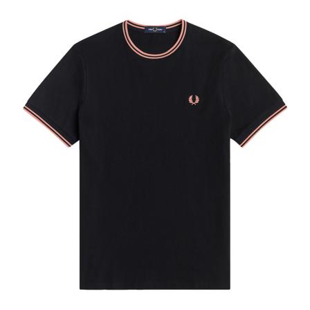 Fred Perry T-Shirts svart, Herr, Herr, Storlek: S