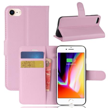 Mobilcover Læder iPhone 7/8/SE Rosa