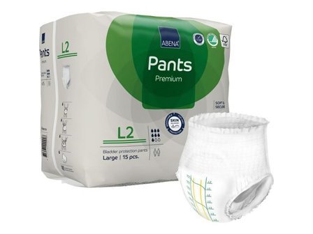 ABENA Inkoskydd Pants L2 Premium 100-140cm 15/fp - Lyreco - Sjukvård och omsorg - Diagnos och behandling - Inkontinensskydd