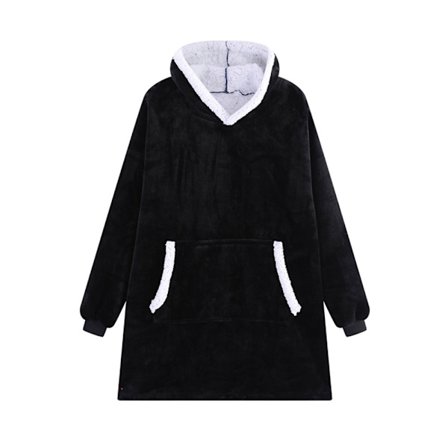 Medium oversized hættetrøje til voksne med kængurulomme og hætt