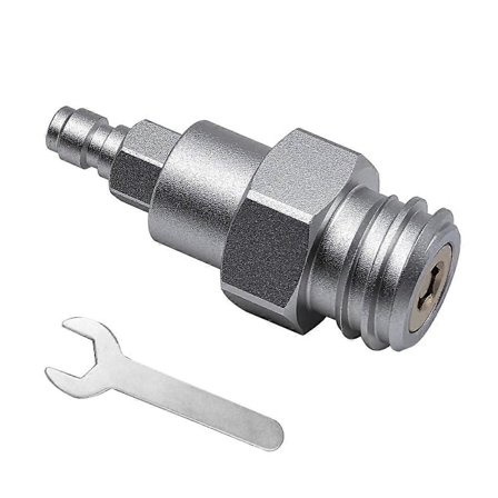 Hiilidioksiditäyttöadapteri 8mm uros pikaliitin vesikoneen valmistajalle ulkoiseen CO2 T:hen