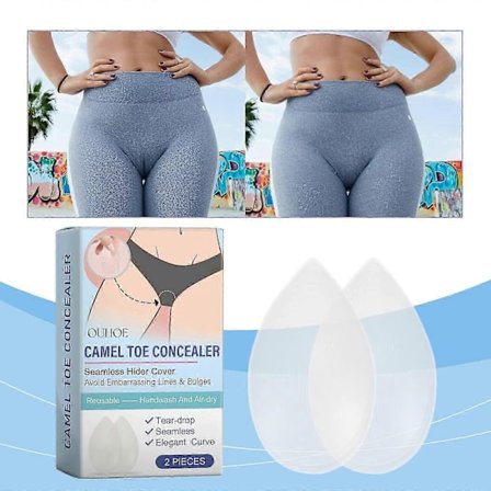 Camel Toe Concealer, Sømløs Camel Toe Skjuler, Usynlig Genanvendelig Selvklæbende Silikone Camel Toe Dækning Undgå Pinlige Linjer & Buler, Genvind 