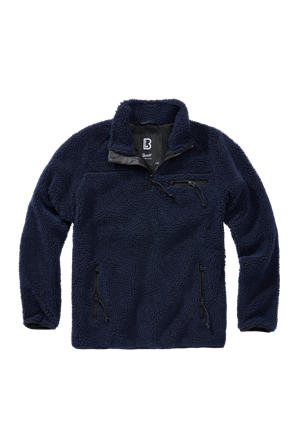 Jacke Brandit Teddyfleece Troyer Marineblau M