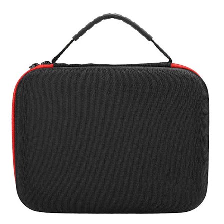 Bærbar Oppbevaringsveske Hard Nylon Beskyttende Bæreveske for Oculus Go VR Headset Svart og rød