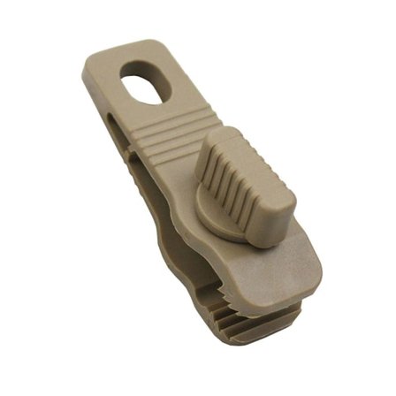 2stk Campingtelt Fastgøring Haj Clips Klemmer KHAKI