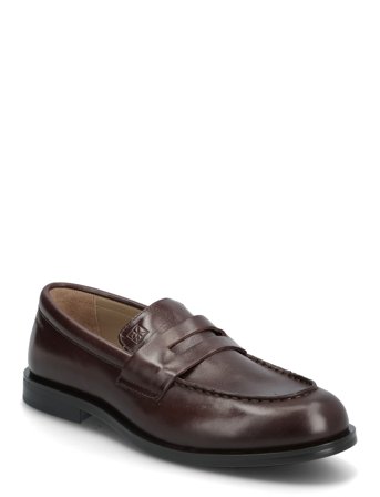 Calvin Klein Ess Rubber Penny Loafer Pol Lth - Brown - 43