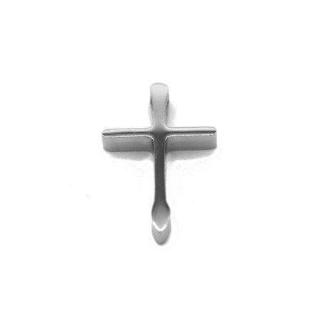 Silverfärgad kors hänge