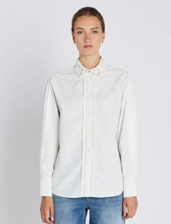 Bruuns Bazaar Chrisoulabbsiw Shirt - White - 40
