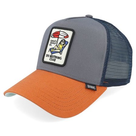 Djinns - Grå trucker Keps - Hft Cap Dnc New 1.5 Charcoal/Rust A-Frame Adjustable @ Hatstore