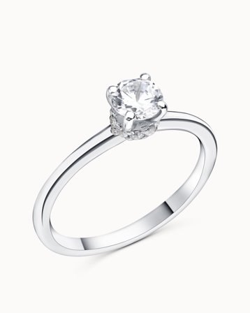 Haloring Gianna 0.30 Carat 950 Platin - Forlovelsesringe & Vielsesringe hos Vanbruun