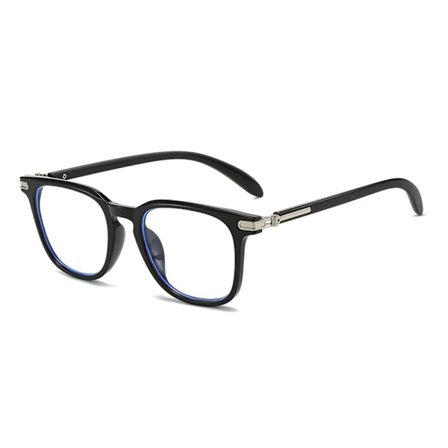 Anti-Blue Light Glasögon Fyrkantiga Glasögon SVART