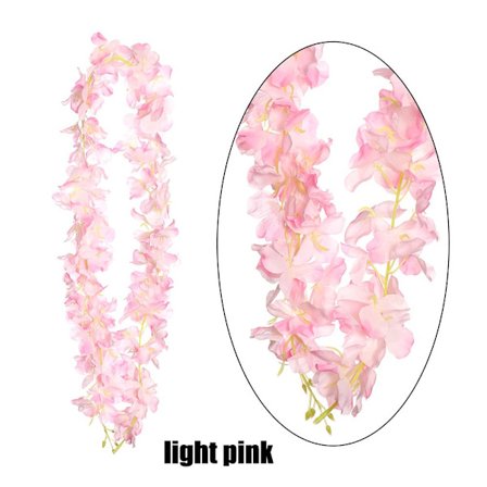 120 cm konstgjord blomma Wisteria Vine blommig krans krans