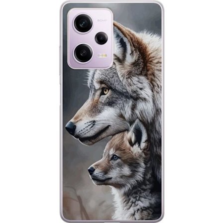 Xiaomi Redmi Note 12 Pro Läpinäkyvä kuori Sudet Villi Susi Eläin Mystiikka
