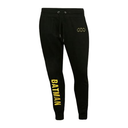 Batman Mens Outline Joggingbottnar Xl Svart/gul