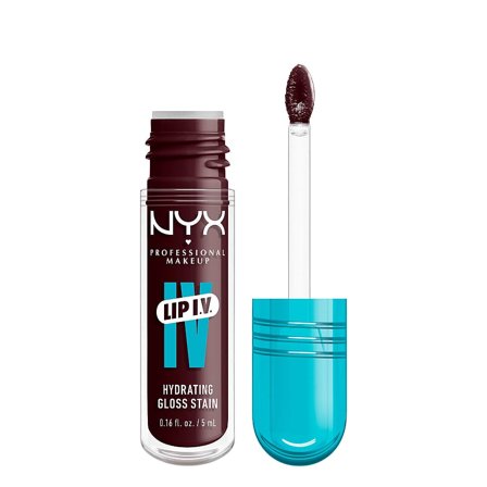 NYX PROFESSIONAL MAKEUP Lip I.V. Hydrating Gloss Stain 14 Mauve N Moist!, Makeup, Læber, Lipgloss