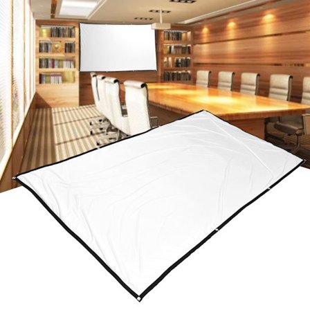 Høydefinisjons projektorskjerm, sammenleggbar, bærbar, mini-skjerm for hjemmekontor, 150 tommer, 330x187cm