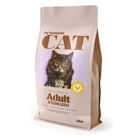 My favourite CAT - Adult katt sterilisert kylling 6 kg - Katt - Kattefôr & kattemat - Tørrfôr for katt - ZOO.no