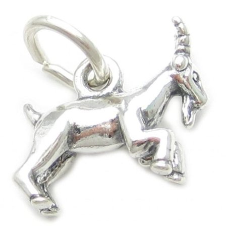 Get Capricorn Sterling Silver Zodiac Berlock .925 X 1 Getter Zodiacs Berlocker (FMY)