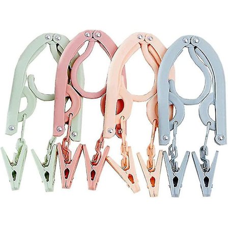 4 kpl Matkakoukut, Kannettavat Taittuvat Vaatekoukut