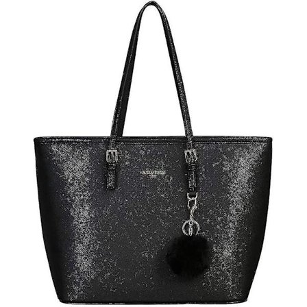 15,6-tommers PU-lær kvinners bærbare veske med justerbart skulderhåndtak