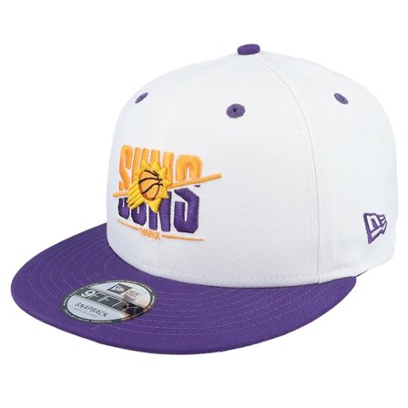 New Era - NBA White snapback Czapka Z Daszkiem - Phoenix Suns White Crown 9FIFTY White/Purple Snapback @ Hatstore