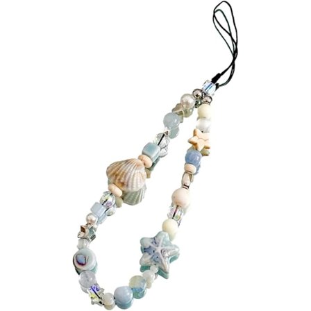 Søte Skjell Mobiltelefon Snorer Charms - Håndlagde Sjøstjerne Charms for Kvinner