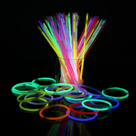 100 Premium Glow Sticks . Gör armband halsband