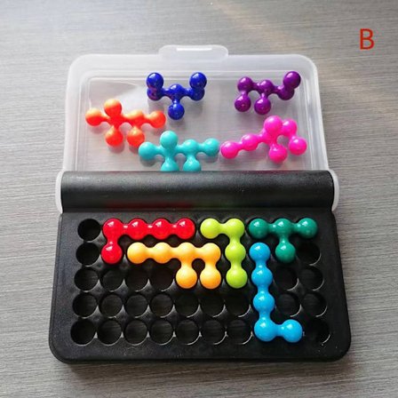 Challenges IQ 3D-pussel Klassisk Pyramidplatta Pärla Logisk Min - Perfet