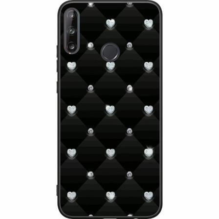 Huawei P40 Lite E Svart Skal Bling Heart
