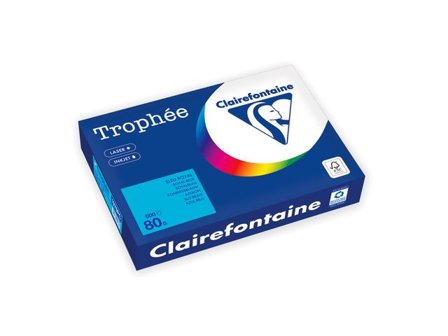 Clairefontaine Trophée A4 80 g färgat papper aquablå 500/fp - Lyreco - Kontorspapper - Specialpapper - Färgat - A4