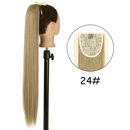 34 Tommer Syntetisk Ponytail Hårforlængelse Clip I Falsk Paryk Hårpiece Blond Omslag Rundt Pigtail Lang Smink Overhead Pony Tail 24 34inches 85cm