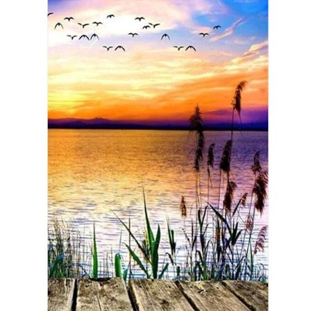 Sunset Beach Diamond Painting Beach Diamond Painting Kit