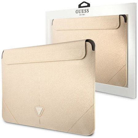GUESS SLEEVE GUCS16PSATLE 16 BEIGE/BEIGE SAFFIANO TRIANGLE LOGO