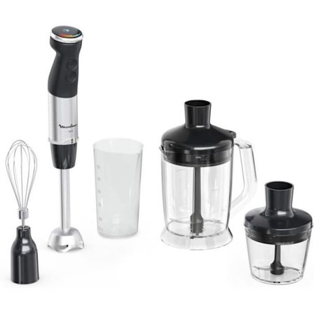 Moulinex Quickchef+ Stavmixer, 1000 W, Tyst, 20 hastigheter, Turbo-läge, Kompakt hacktillbehör, XL hackblender, Visp DD67