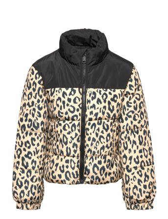 Kogbecca Short Aop Puffer Otw Fôret Jakke Multi/mønstret Kids Only