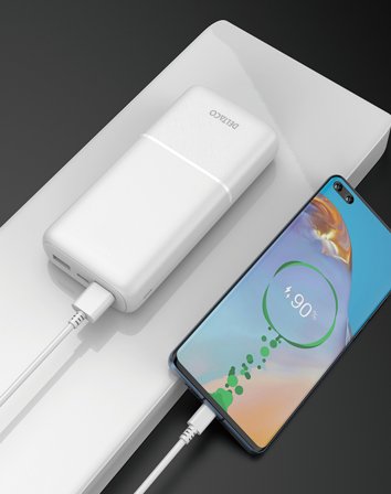 Deltaco Powerbank 20 000 mAh, 2x USB-A, 1x USB-C