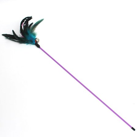 Kattelegetøj fjer kattelegetøj fjer tryllestav kat kæledyr legetøj wire chaser wan