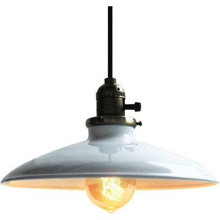 Vintage industriel hængende pendellampe med kontakt, justerbar højde E27 rustikt metal [YDE]