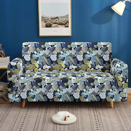 Värikäs kuvioinen sohvanpäällinen, erittäin vahva, joustava ja pölytiivis, 1-istuttava